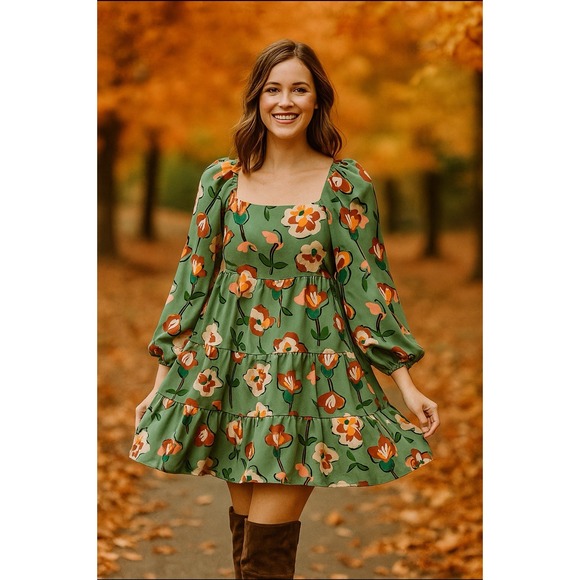 Crosby by Mollie Burch Evie Dress in Painted Petals main image 1